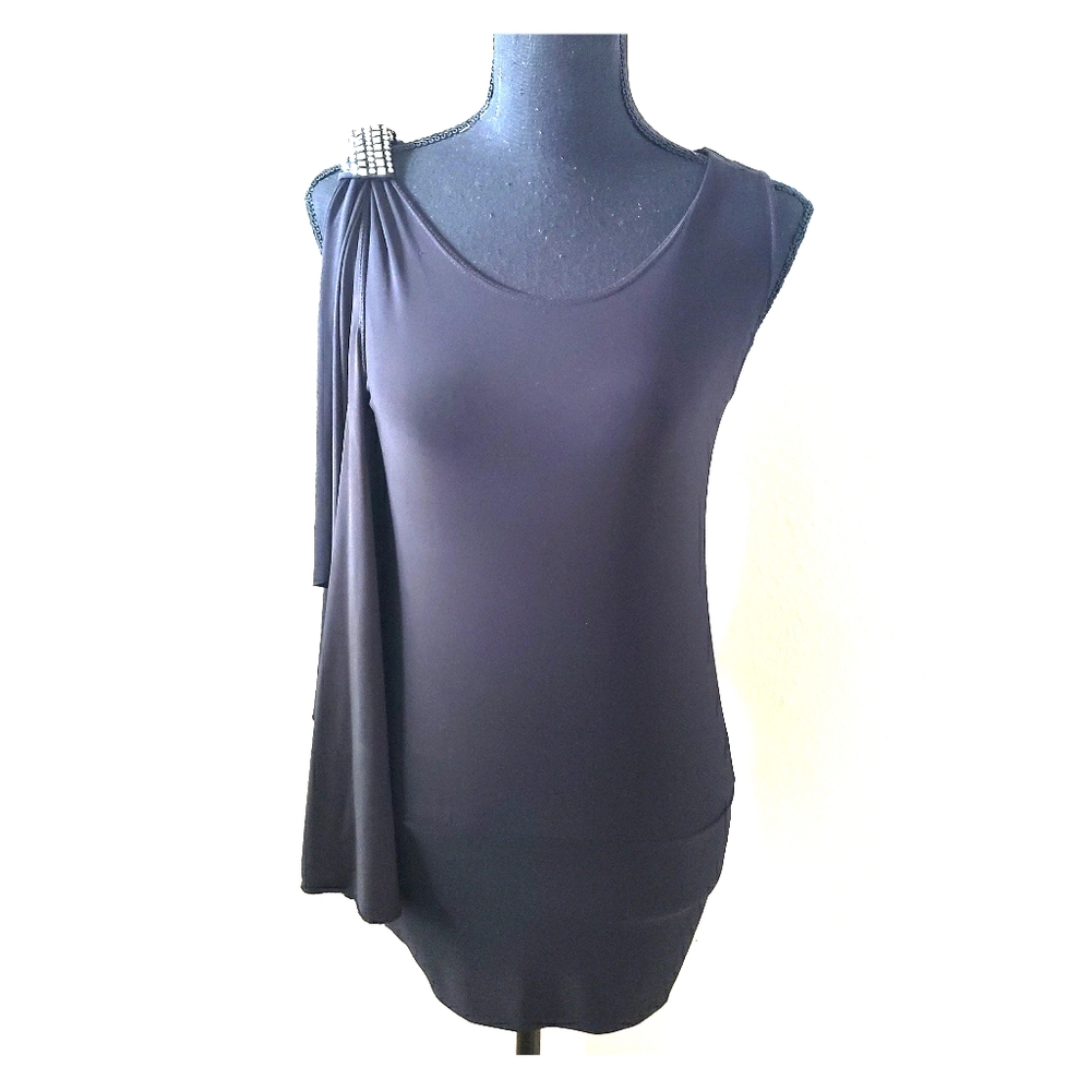 Ladies Black Blouse with Bling